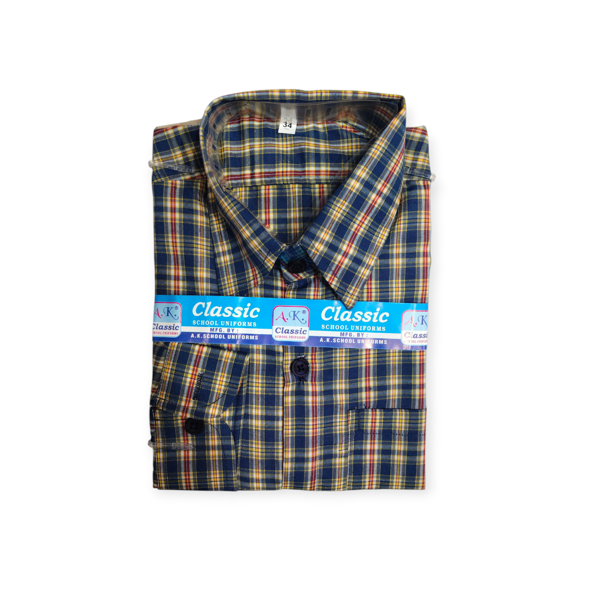 Yellow & Black Large Check Shirt