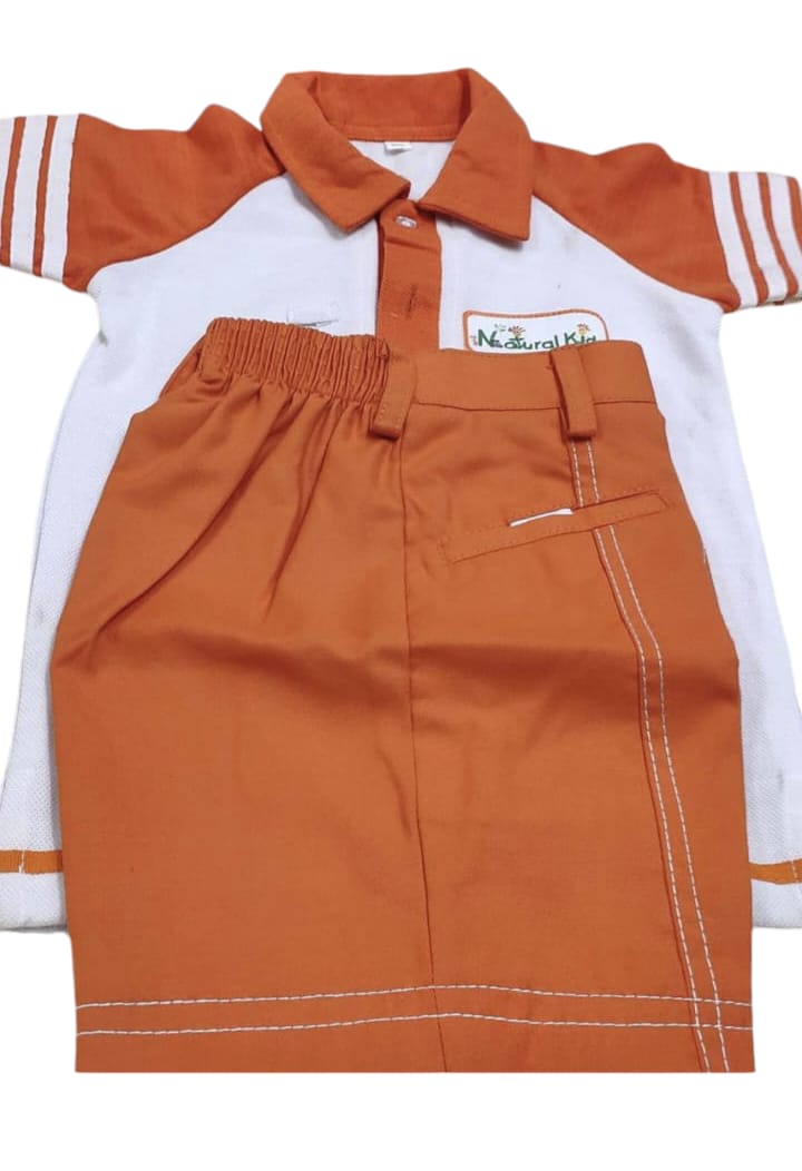 Orange & White School Sports Set
